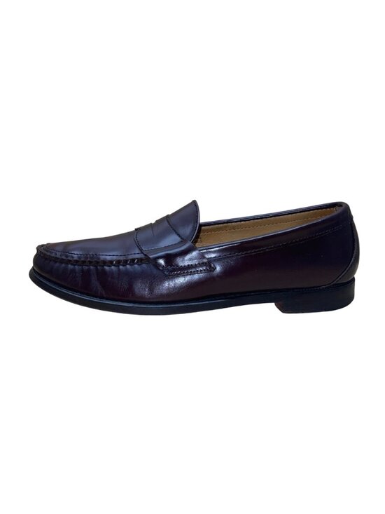 Sebago Men’s Burgundy Leather Handsewn Loafers Slip-On Dress Shoes Size 12 C main image 8